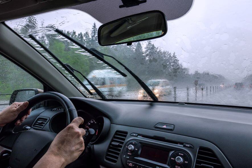 driving in rain