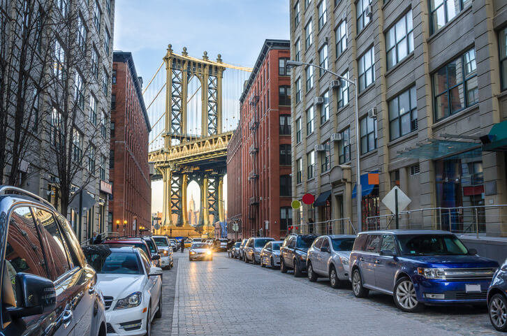 Cars Parked on City Street