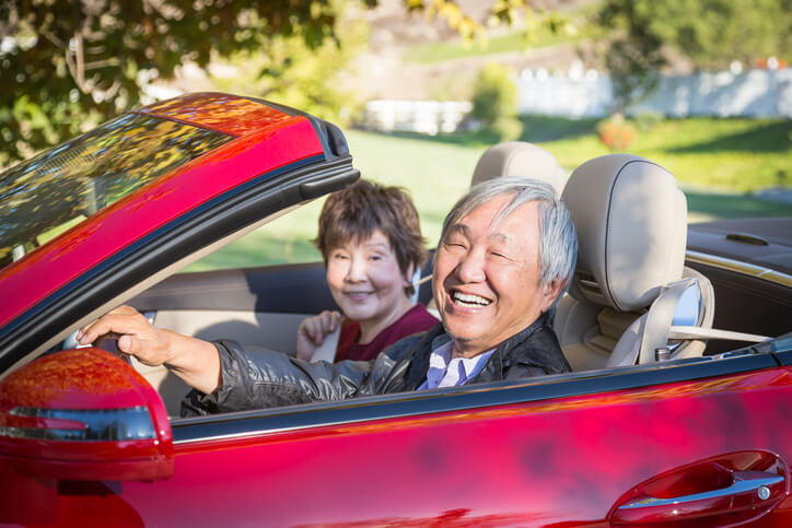 Happy Couple Rent A Car