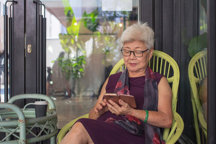 Woman in Comfortable Home