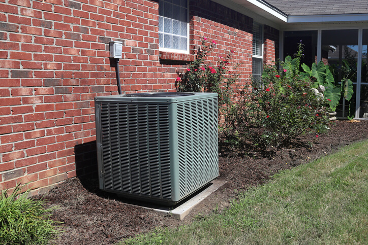 Air Conditioning Unit Outside Home For Summer