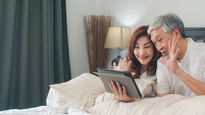 Grandparents using Facetime