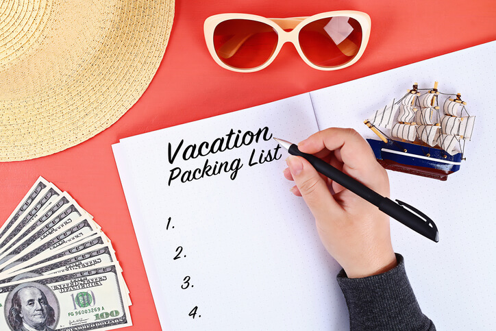 vacation packing list