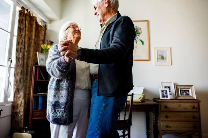 Older Couple Dancing Together