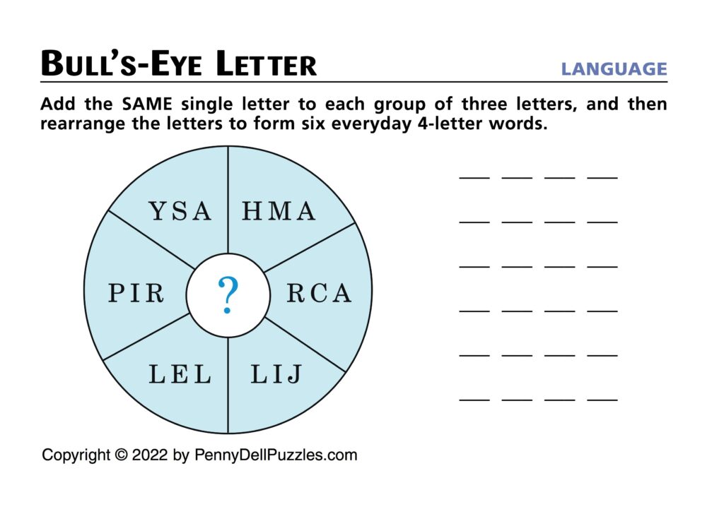 Bull's Eye Brain Teaser