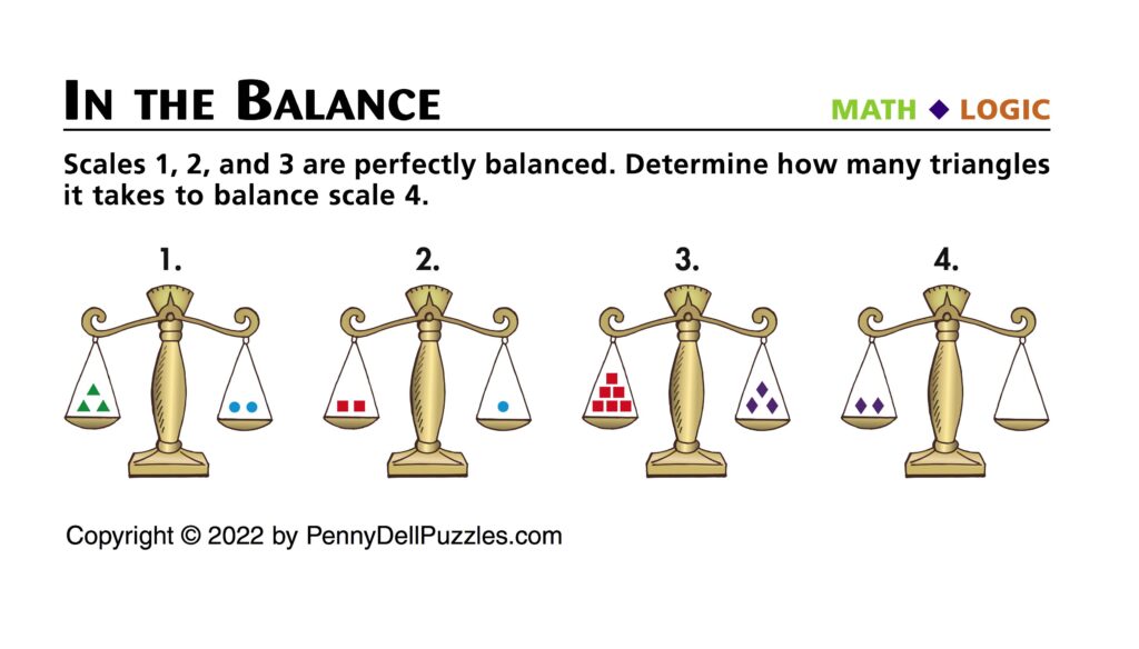 In the Balance Brain Teaser