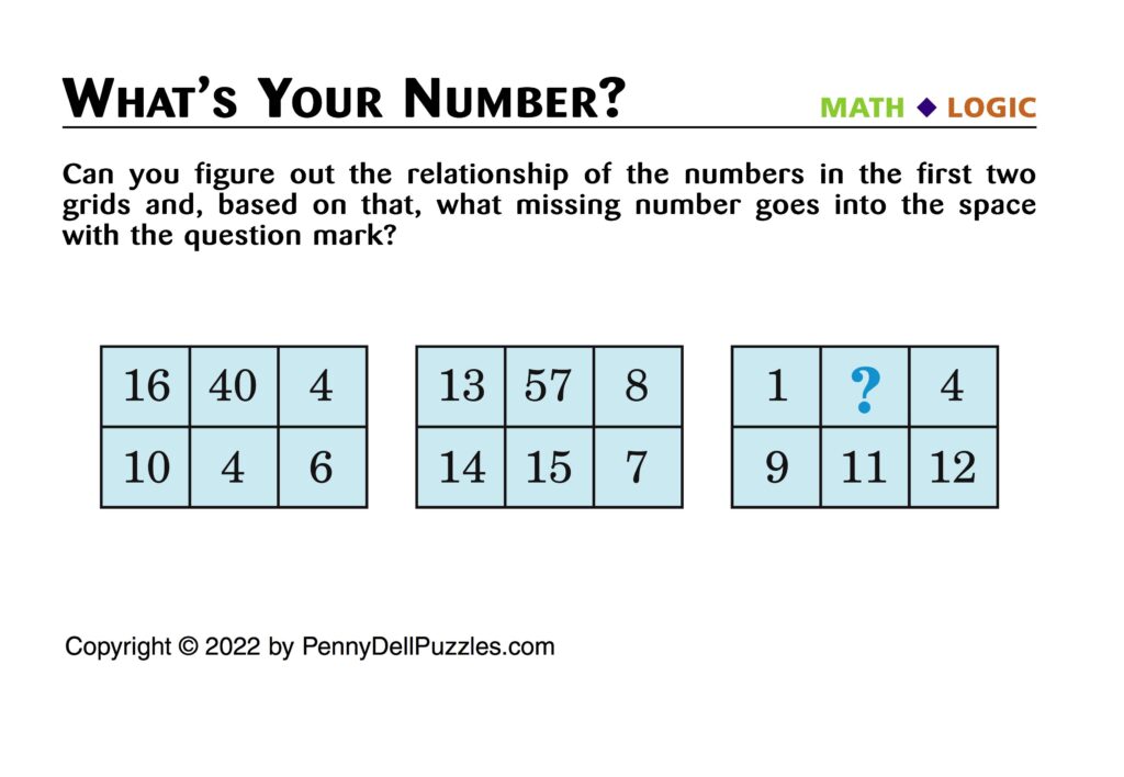 mystery number game