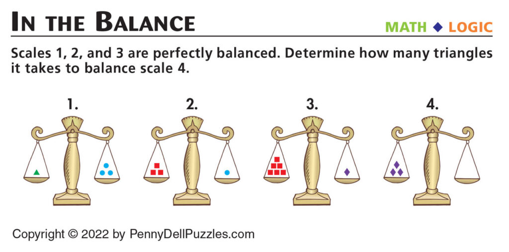 in the balance puzzle