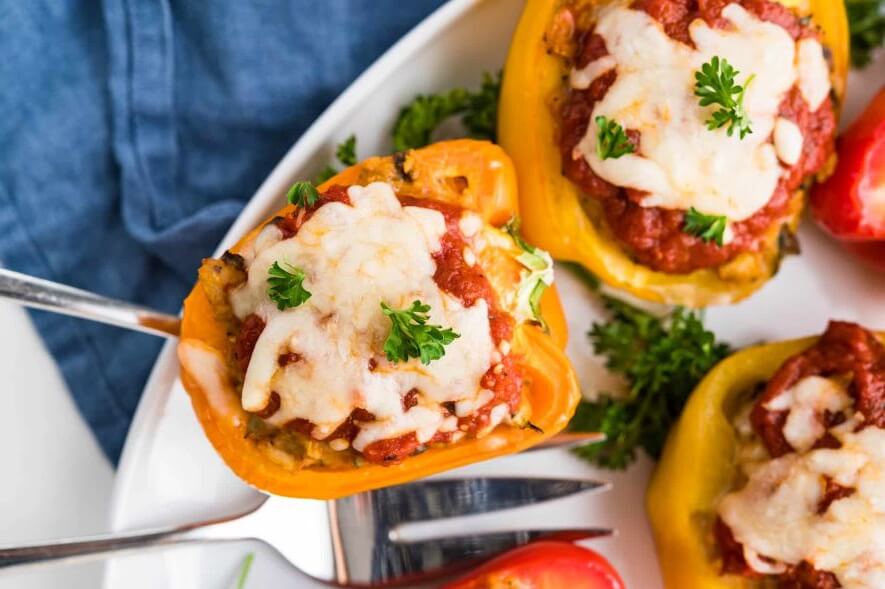 chicken stuffed peppers