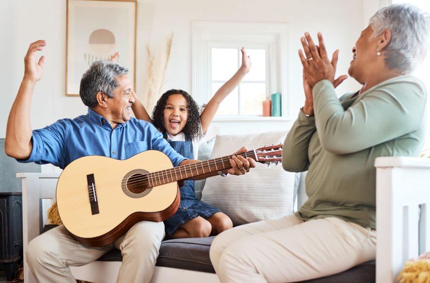 playing musical instrument