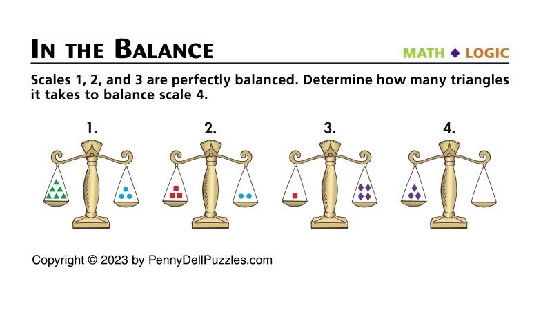 balancing the scales brain teaser